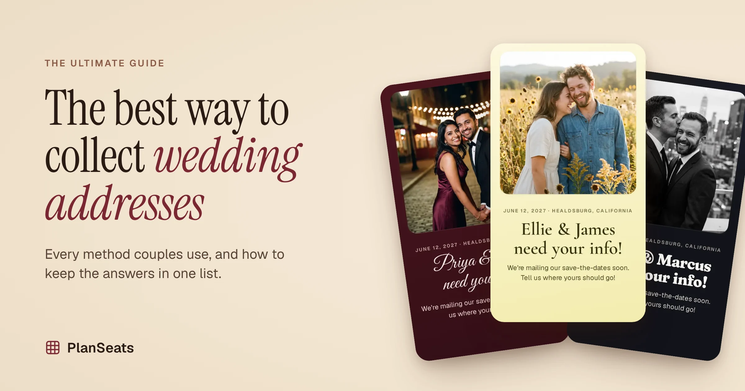 The ultimate guide: best way to collect addresses for wedding invitations