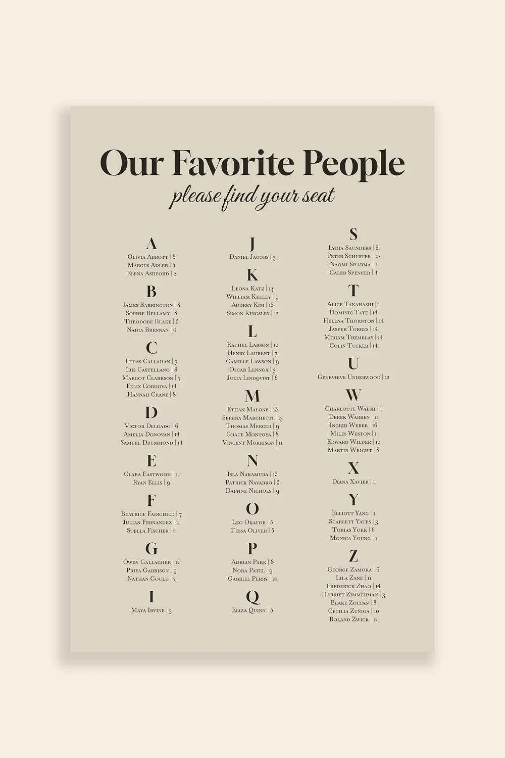 Modern Romance - Charcoal Light - A-Z