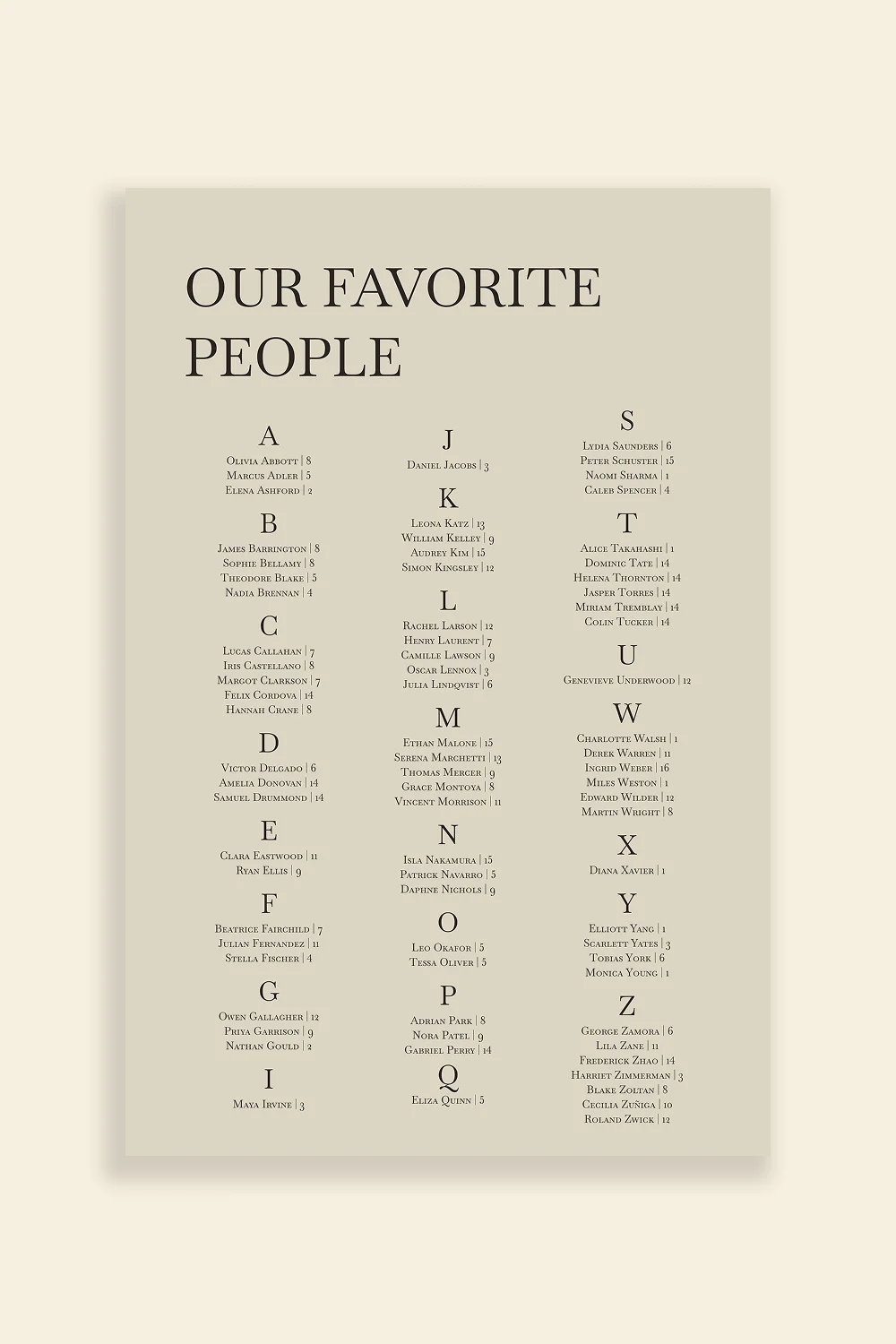 The Classic - Charcoal Light - A-Z